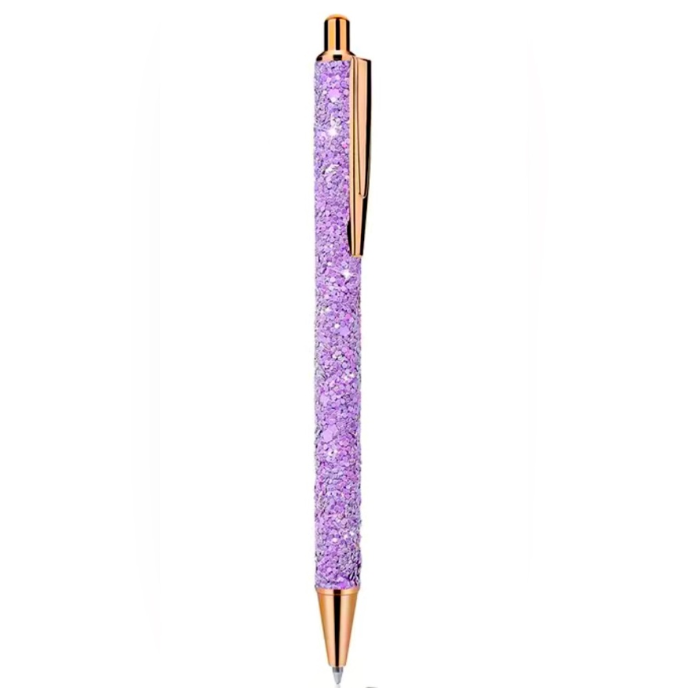 🍒🍒 (Bundle Only) Sparkly Purple Metal Pen